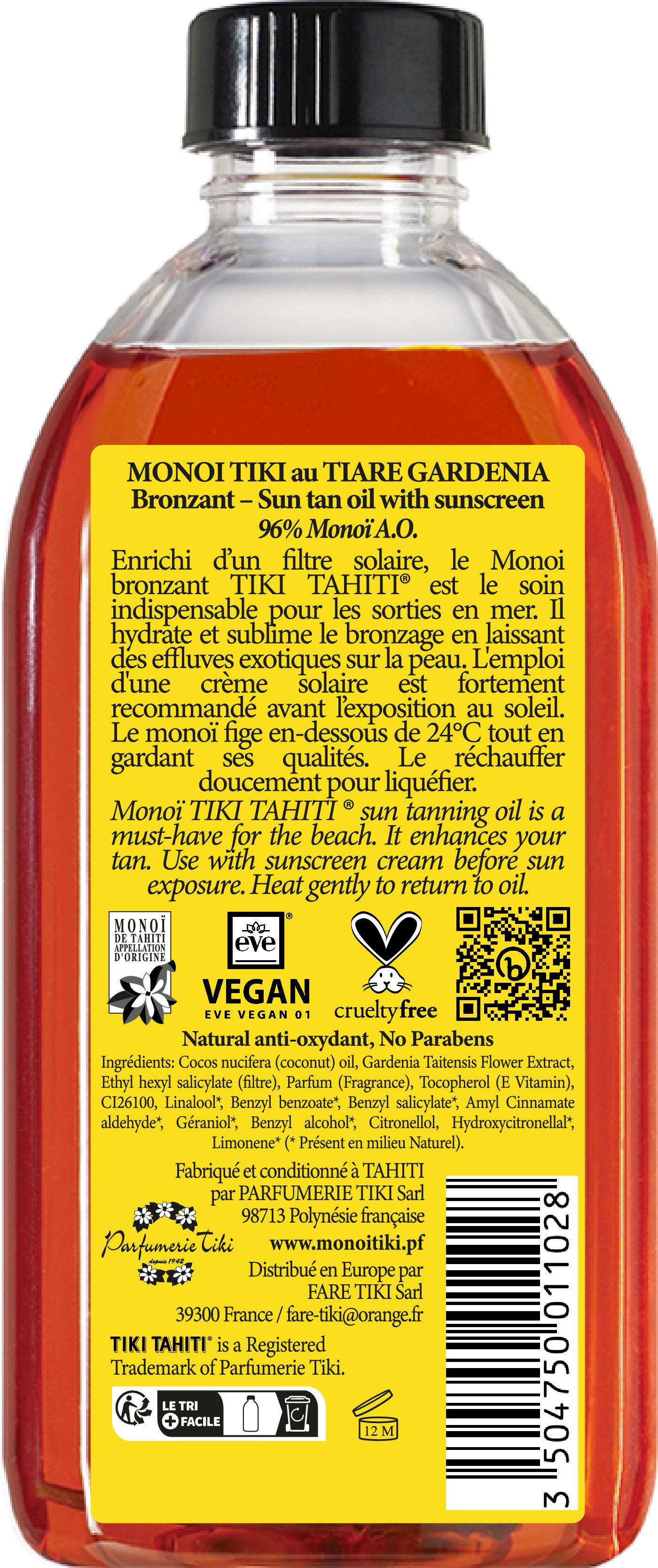 Monoi Tiki Tahiti RED Tiare Oil