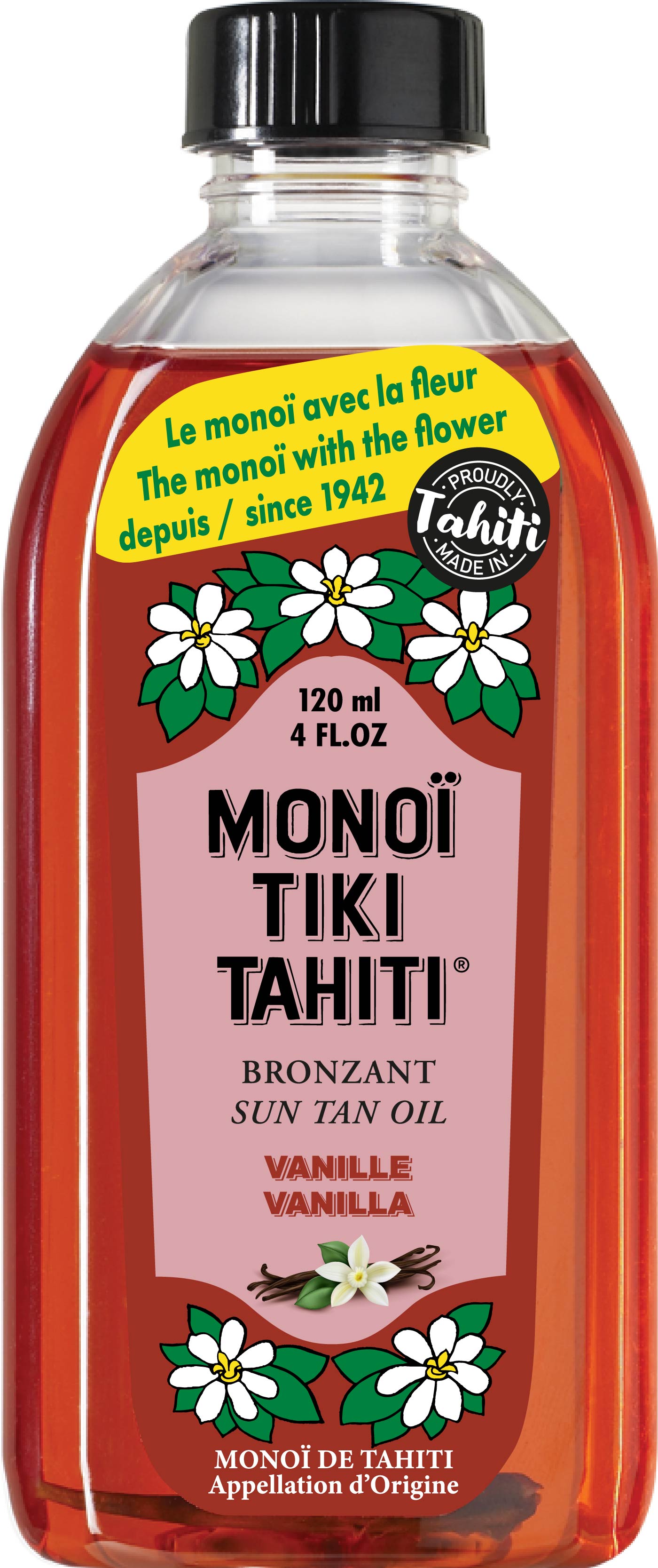 Monoi Tiki Tahiti RED Vanilla Oil