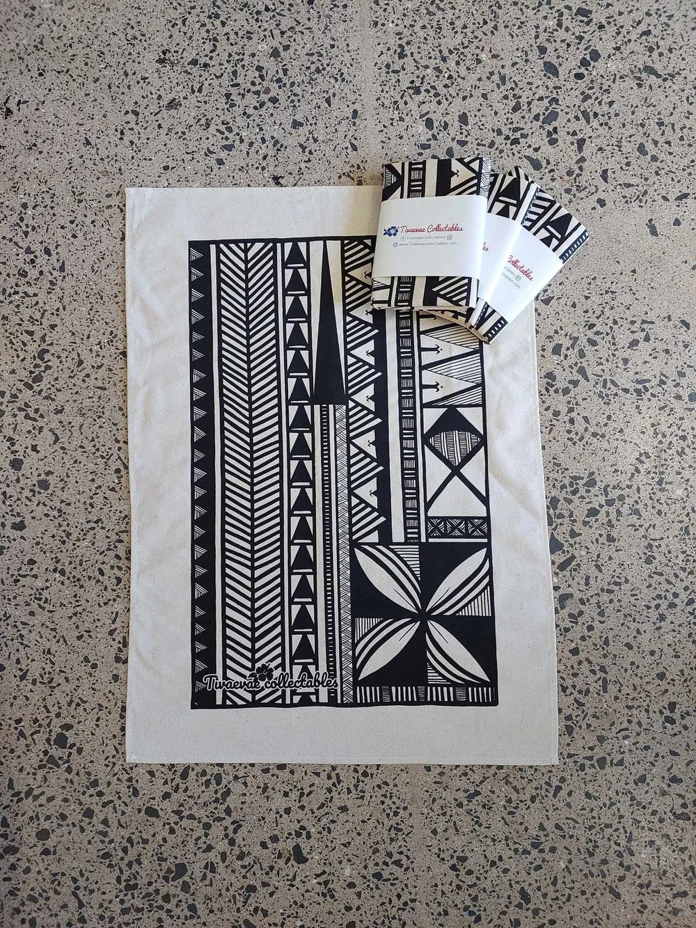 Cook Islands Motif Tea Towel